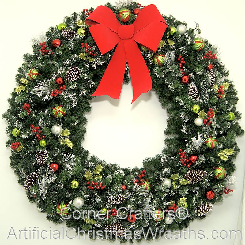 60 INCH CHRISTMAS MAGIC WREATH  CornerCrafters.com  5 FOOT XMAS WREATHS